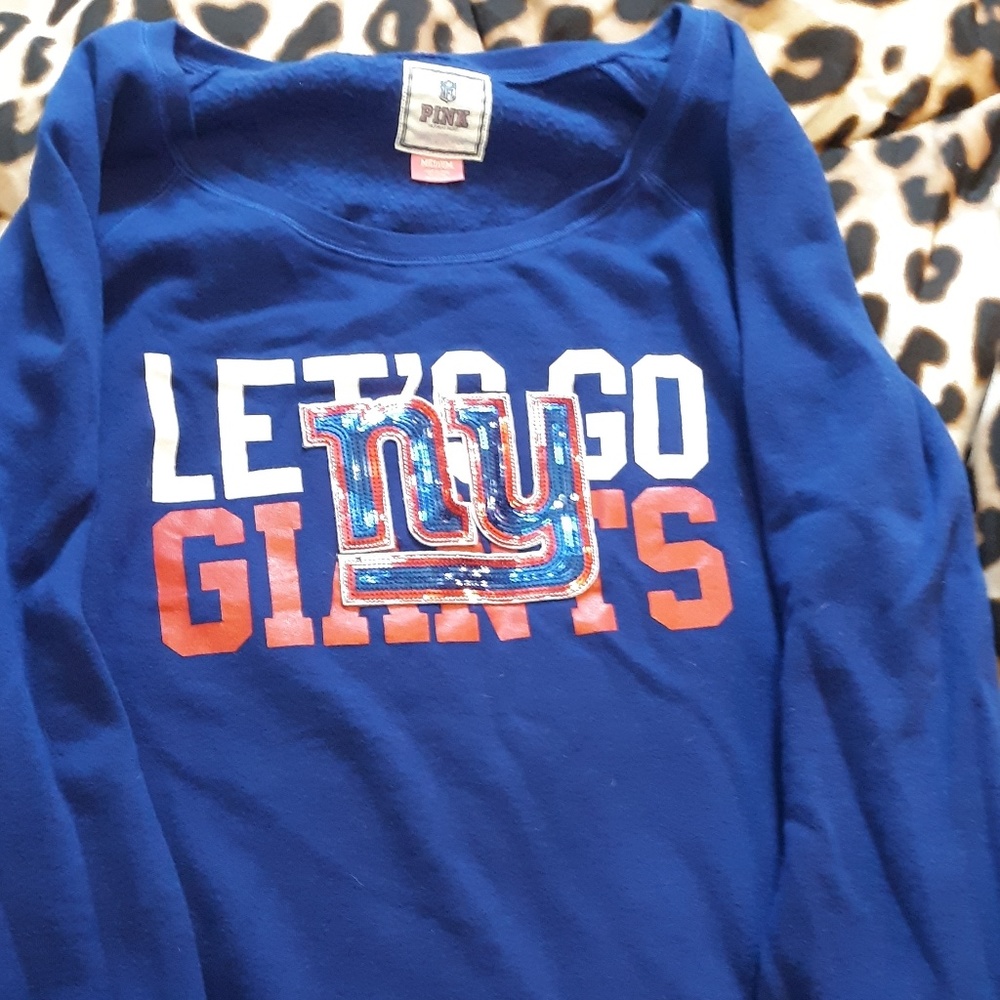 Pink Ny Giants Bling Sweatshirt